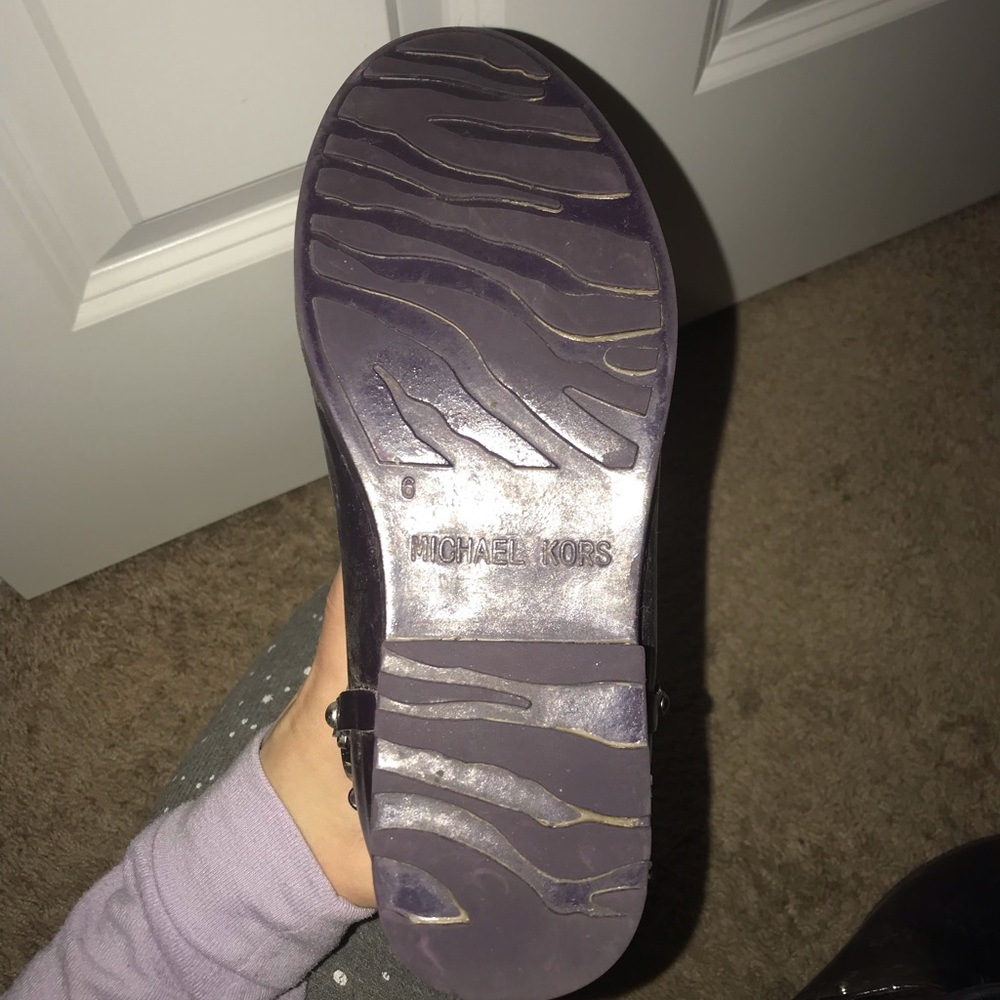 Purple Michael Kors rain boots - Picture 4 of 5